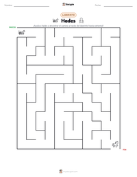 Vista previa de la hoja de trabajo imprimible de Hades