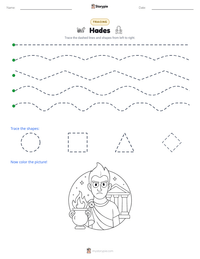 Hades printable worksheet preview