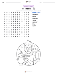 Podgląd drukowalnego arkusza ćwiczeń Hades