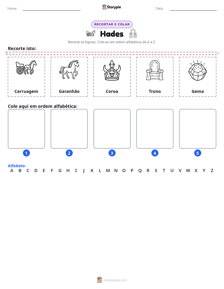 Recortar & Colar Alfabeto