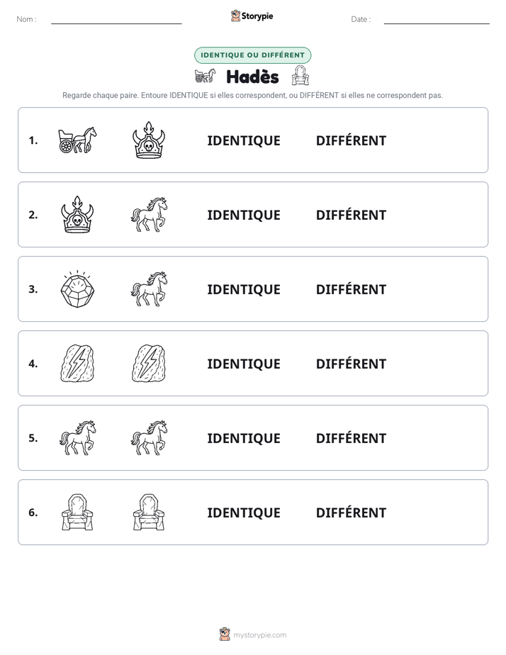 Identique ou Différent