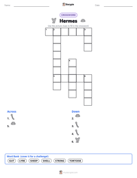 Hermes printable worksheet preview