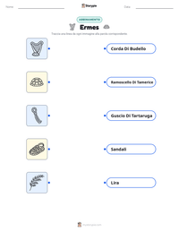 Anteprima della scheda stampabile di Ermes