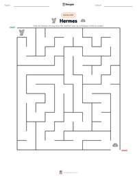 Hermes afdrukbare werkblad voorbeeld