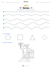 Hermes printable worksheet preview