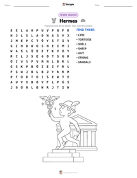 Hermes printable worksheet preview
