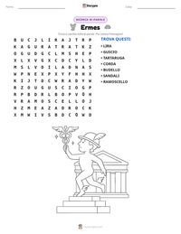 Anteprima della scheda stampabile di Ermes