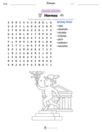Podgląd drukowalnego arkusza ćwiczeń Hermes