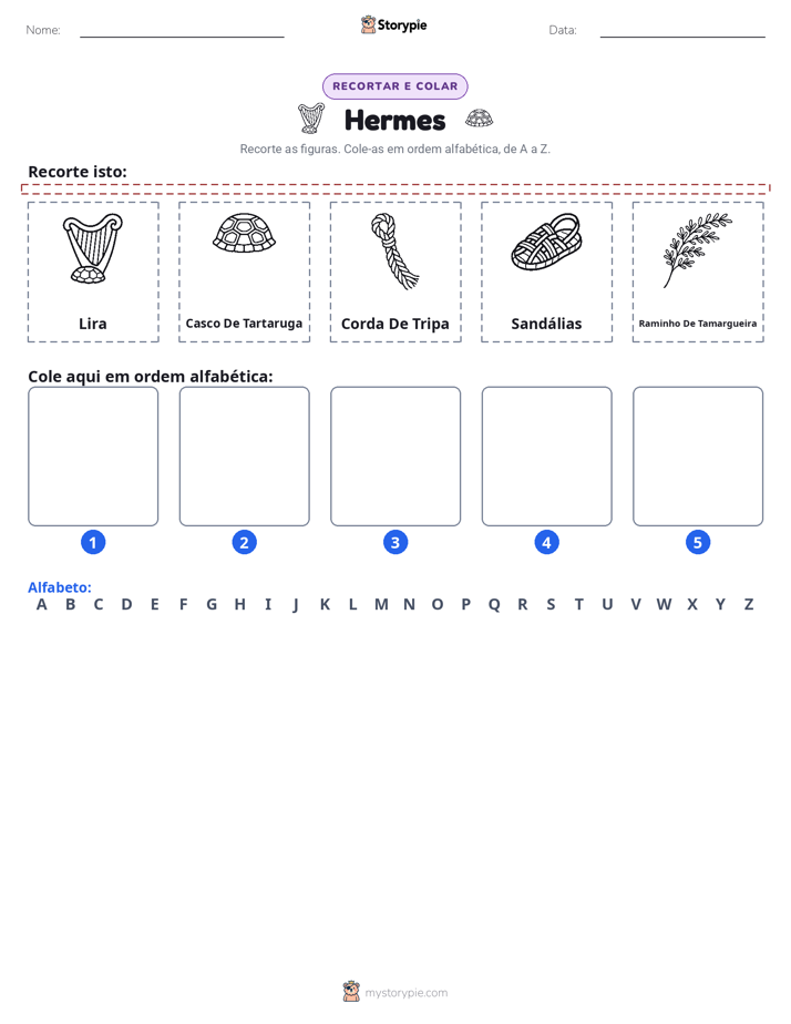 Recortar & Colar Alfabeto