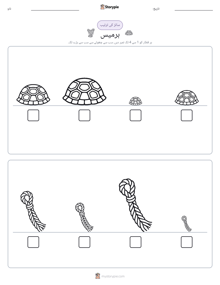 سائز کی ترتیب