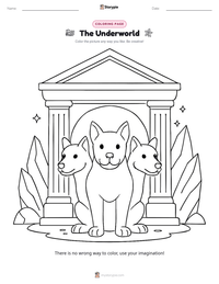 The Underworld printable worksheet preview