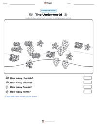 The Underworld printable worksheet preview