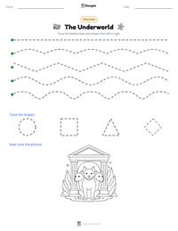 The Underworld printable worksheet preview
