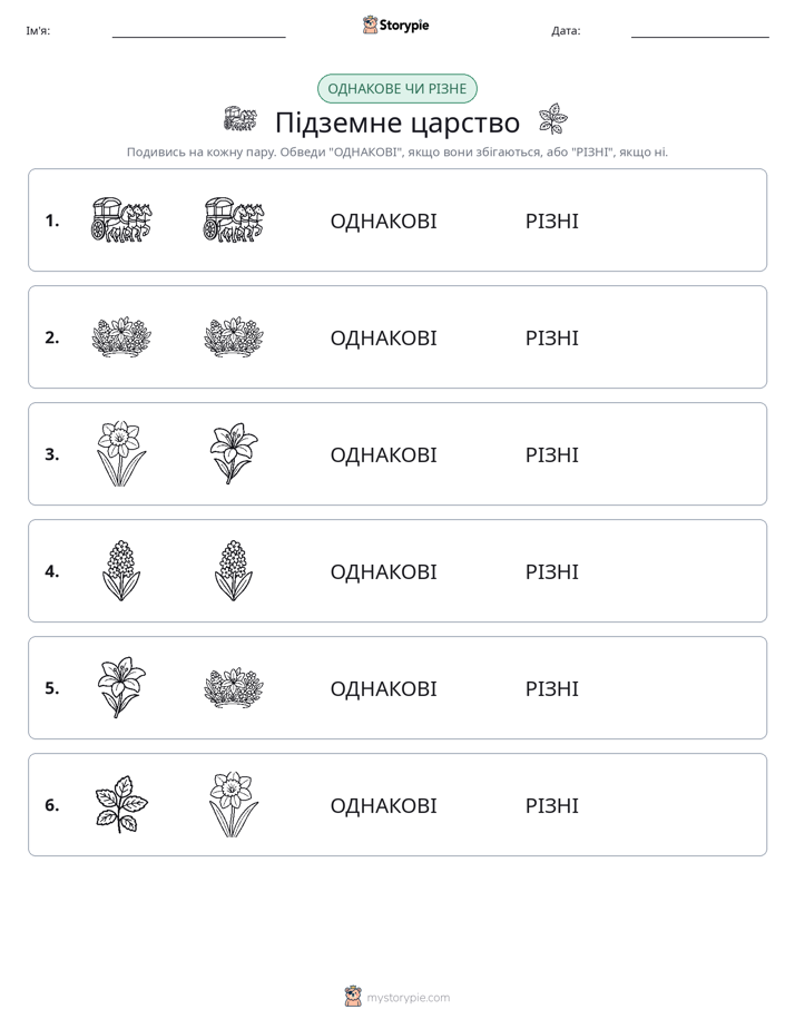 Однакові чи різні