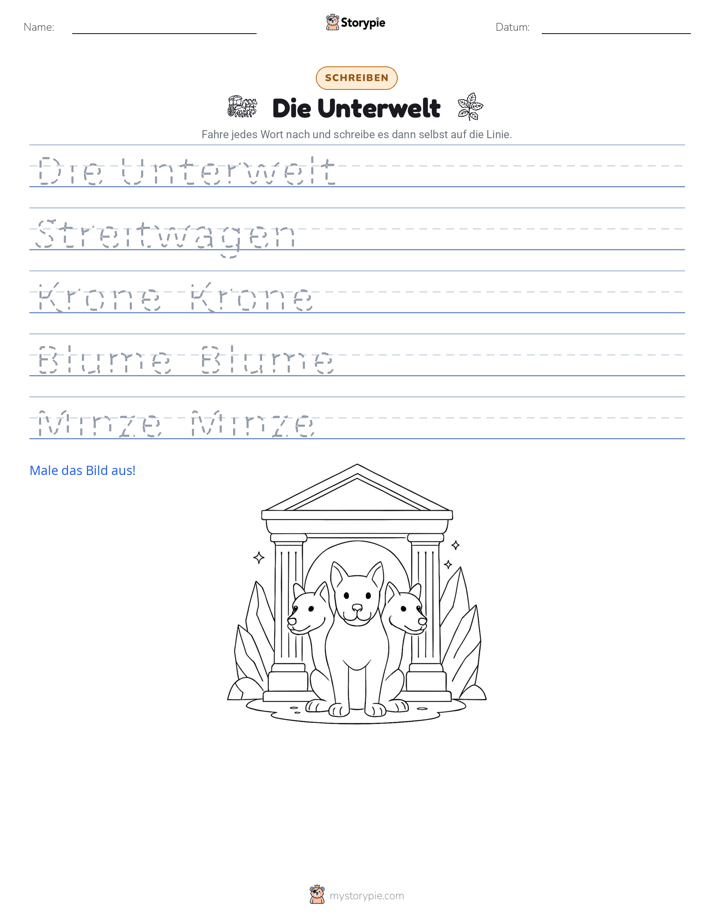 Schreibübung