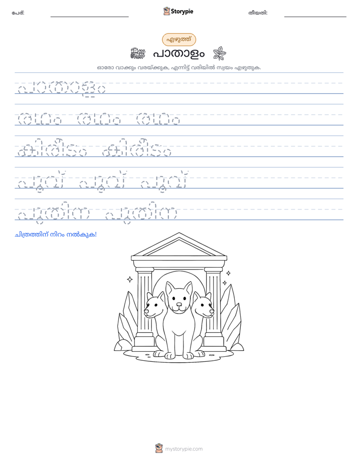 എഴുത്ത് പരിശീലനം