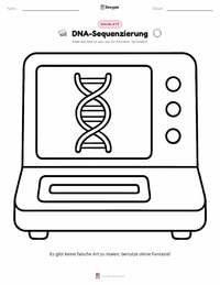 DNA-Sequenzierung Malvorlage für Kinder