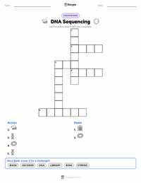 DNA Sequencing printable worksheet preview