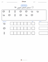 معاينة ورقة العمل القابلة للطباعة تسلسل الحمض النووي