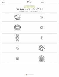 DNAシークエンシング の印刷可能ワークシートプレビュー