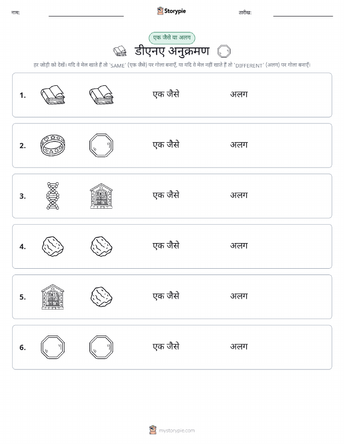 समान या भिन्न