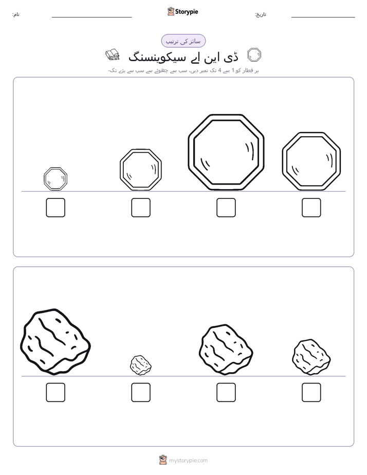 سائز کی ترتیب