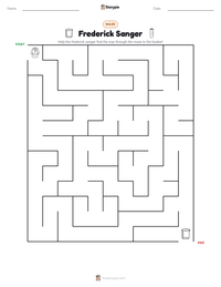 Frederick Sanger printable worksheet preview