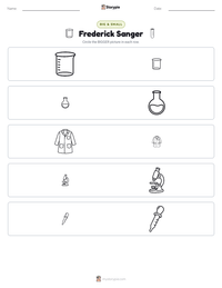 Frederick Sanger printable worksheet preview