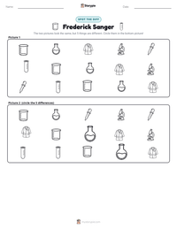 Frederick Sanger printable worksheet preview
