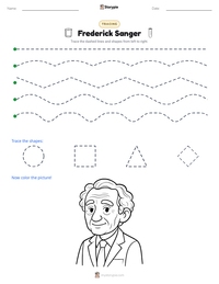 Frederick Sanger printable worksheet preview