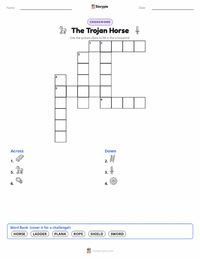 The Trojan Horse printable worksheet preview