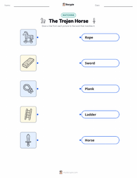 The Trojan Horse printable worksheet for kids