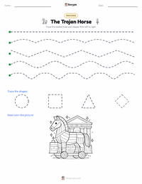 The Trojan Horse printable worksheet preview
