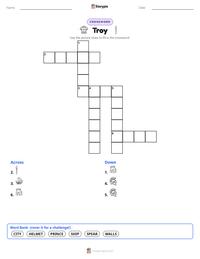 Troy printable worksheet preview