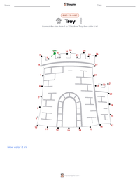 Troy printable worksheet preview