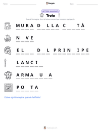 Anteprima della scheda stampabile di Troia