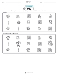 Troy printable worksheet preview