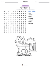 Troy printable worksheet preview