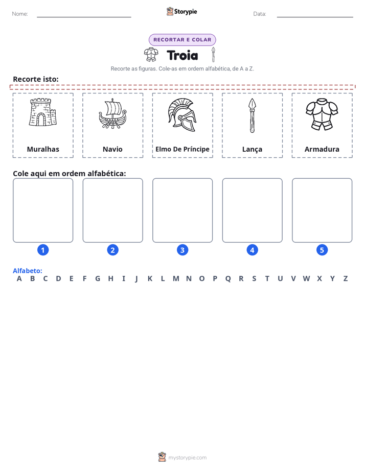 Recortar & Colar Alfabeto