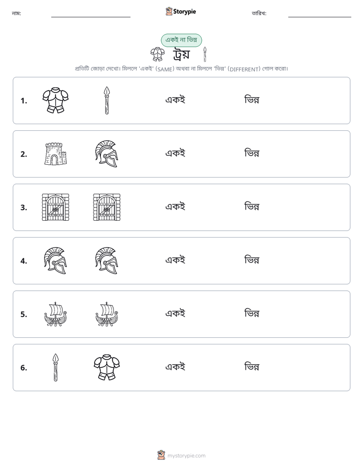 একই বা ভিন্ন
