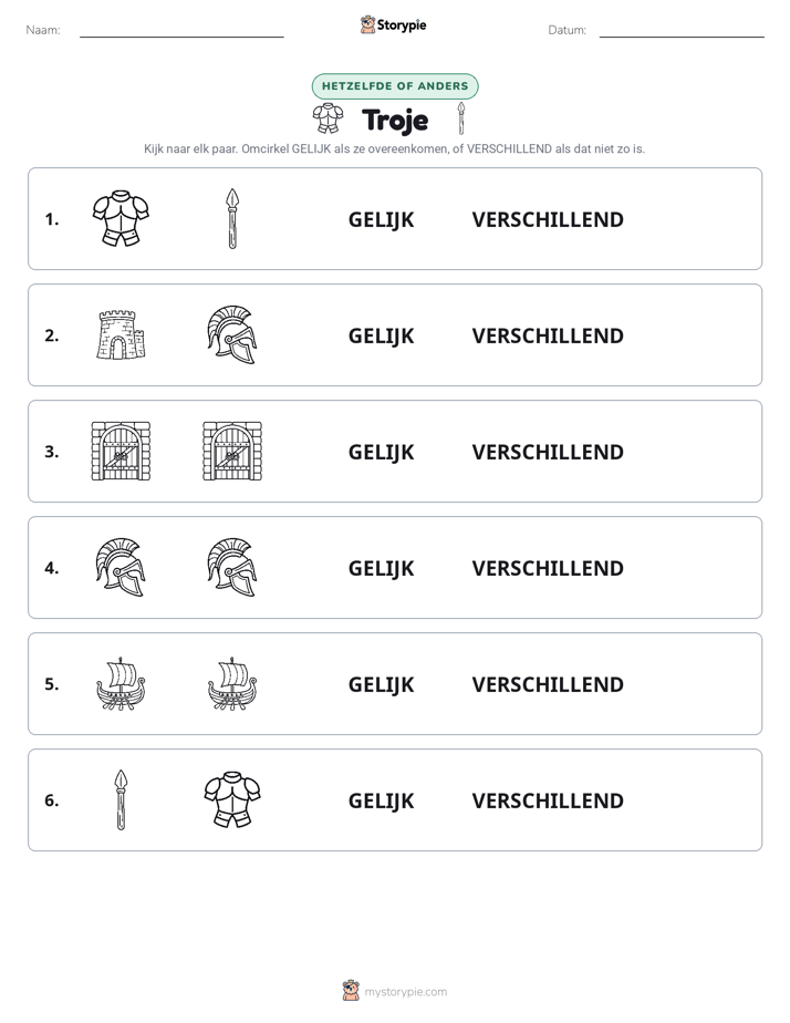 Zelfde of Verschillend
