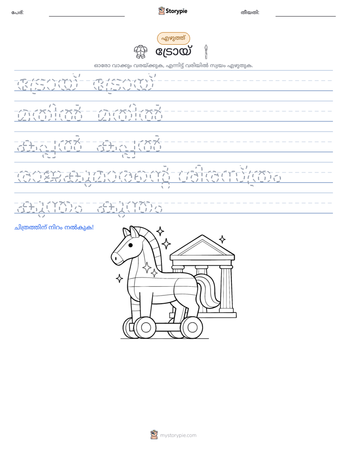 എഴുത്ത് പരിശീലനം