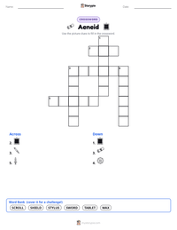 Aeneid printable worksheet preview