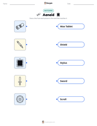Aeneid printable worksheet preview