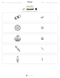 Aeneid printable worksheet preview