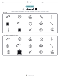Aeneid printable worksheet preview