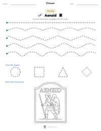 Aeneid printable worksheet preview