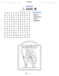 Aeneis druckbare Arbeitsblatt Vorschau