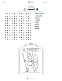 Prabaca lembar kerja cetak Aeneid