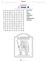 Aeneis afdrukbare werkblad voorbeeld